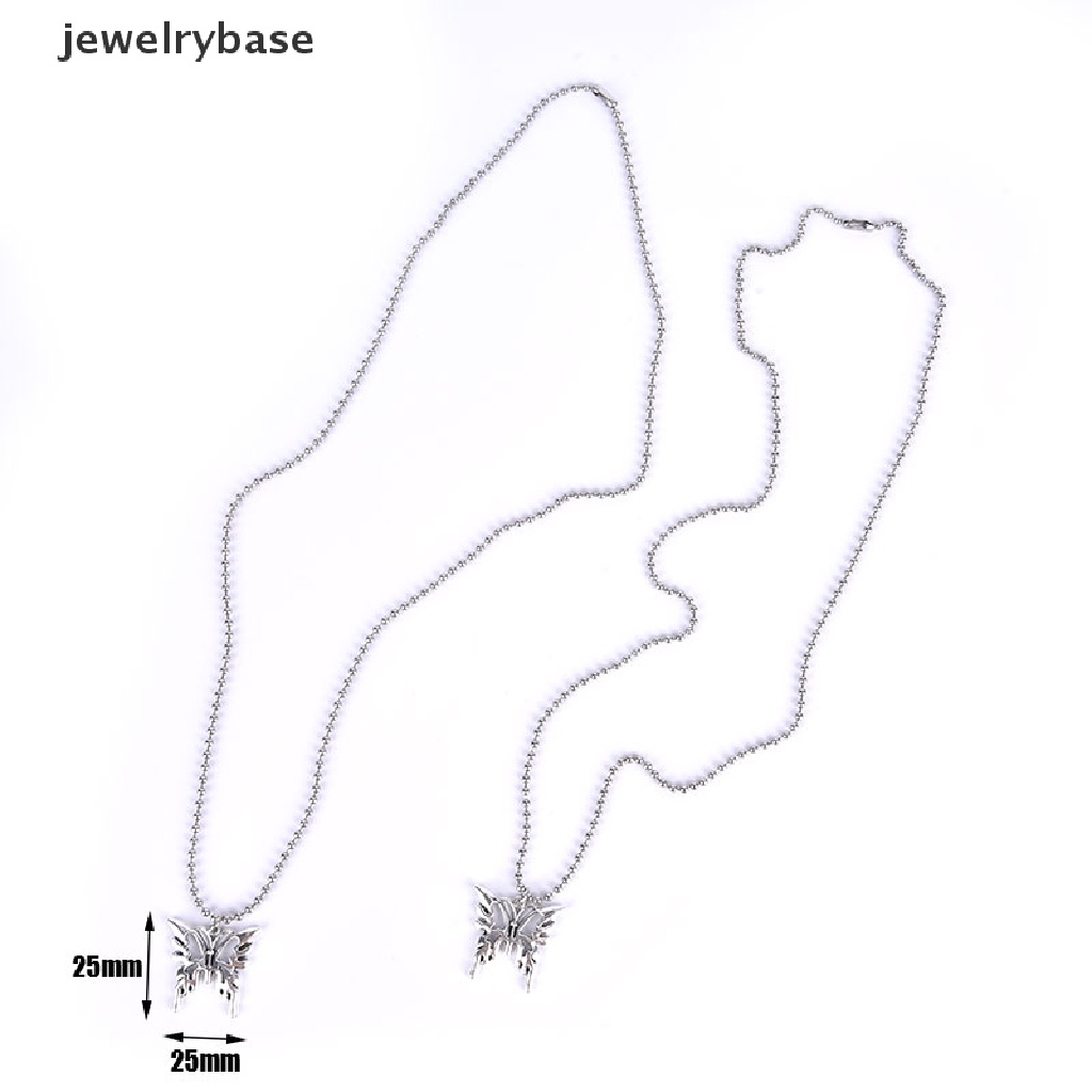 [jewelrybase] Kalung Liontin Kupu-Kupu Seksi Stainless Steel Goth Fashion Jewelry Necklace Butik