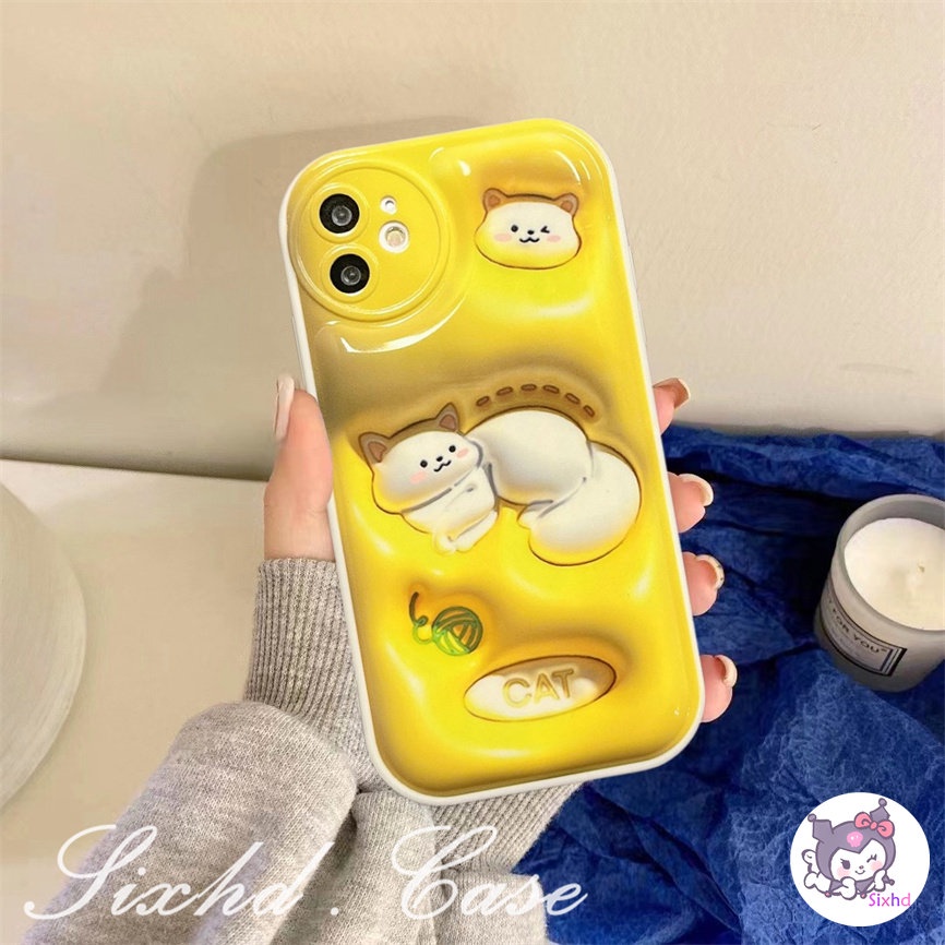 Untuk Redmi 12C 10C 10A 9T 9C Note 12 11s 11 10 9 8Pro10 9A 9 Xiaomi 12Lite 11Lite 11T 10T Poco M3 M4 F3 X4 X3Pro NFC 3D Vision AirBag Case Kartun Kucing Tupai Soft Cover