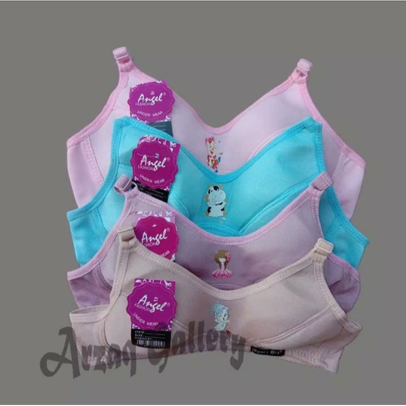 6 pcs/Bra remaja Angel - bh ABG tanpa busa Kait Dua - Bh Murah berkualitas TOKO KEANULOVA