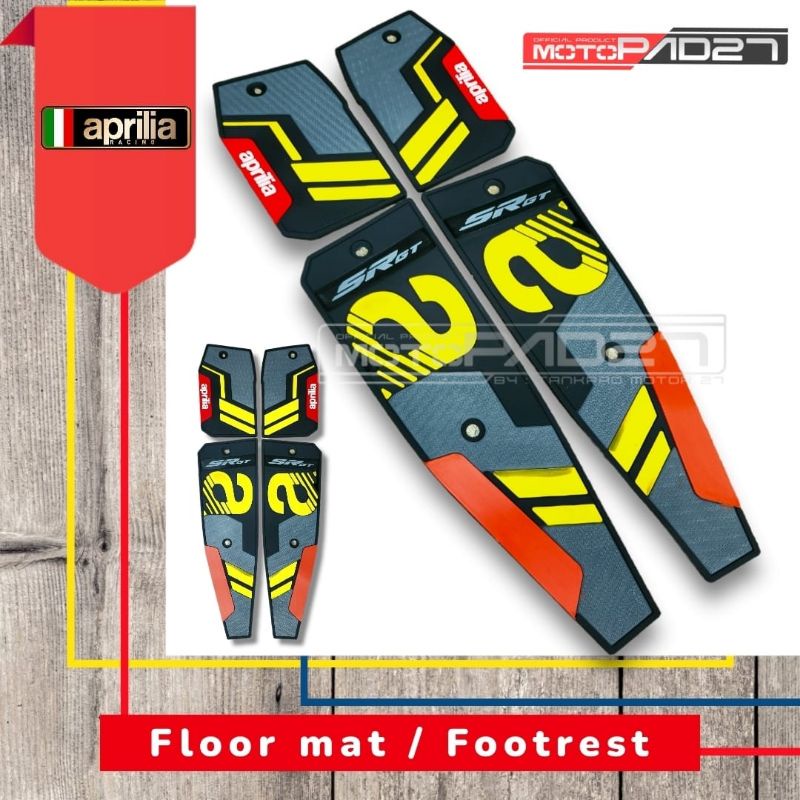 Karpet pijakan kaki footrest floor Rubber Premium APRILIA SR-GT200