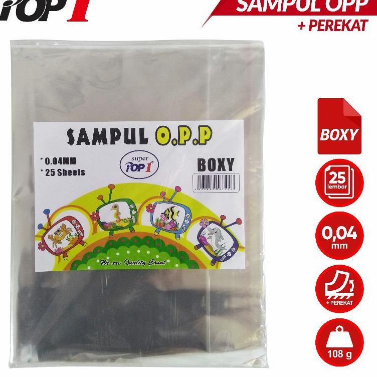 

N29 [PAK] SAMPUL PLASTIK BUKU POP1 SEALKING BOXY BERPEREKAT (ISI 25 LEMBAR)* PALING DICARI ㊒