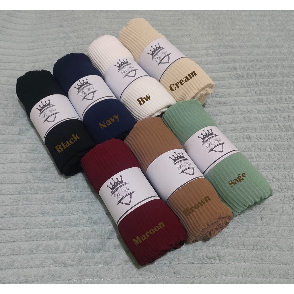 Jilbab Pashmina Plisket