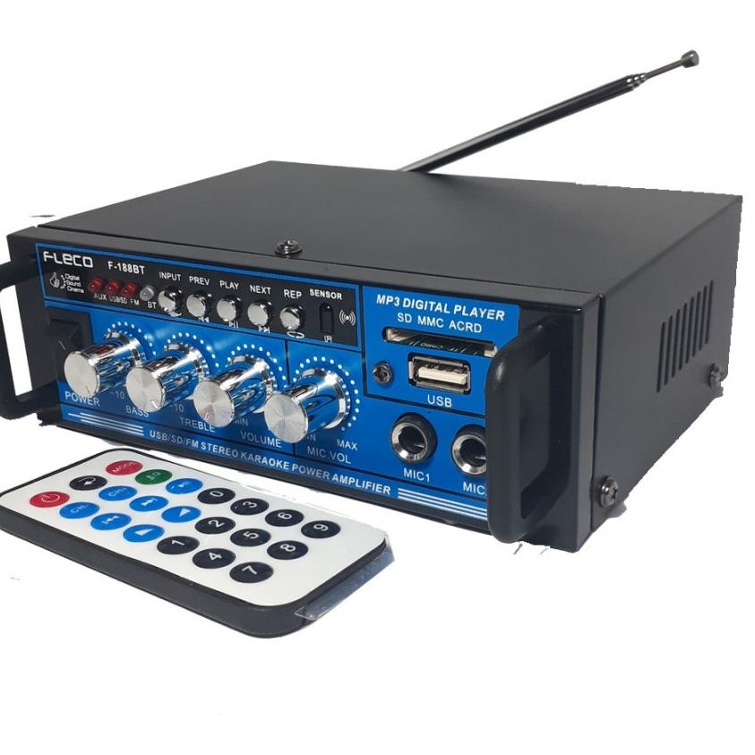 ➵ POWER AMPLIFIER BLUETOOTH F-188BT/AMPLIFIER SALON AKTIF F 188BT/POWER AMPLIFIER & MIXER /AMPLI FLE