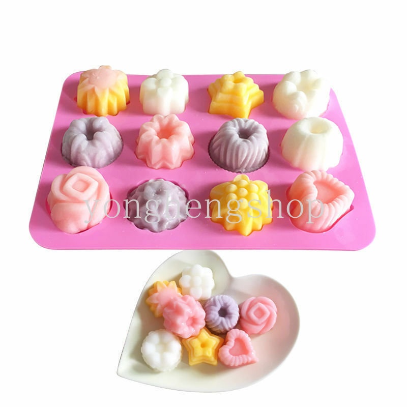 3d Kreatif Silikon Fondant Cetakan Kue Permen Cookie Jelly Cetakan Coklat Dapur DIY Alat Kue Cetakan Sabun