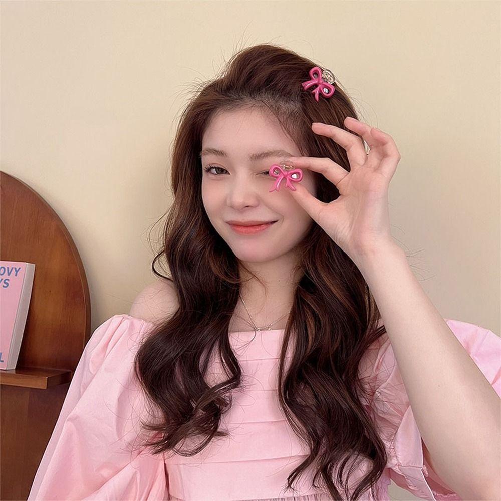 Needway Jepit Rambut Lucu Imut Manis Mini Y2K Gadis Hair Clip Bow Gaya Korea Hiasan Kepala