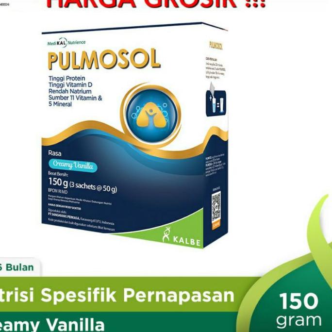 

❊ SUSU PULMOSOL UNTUK PERNAFASAN PARU-PARU 150gr ➩