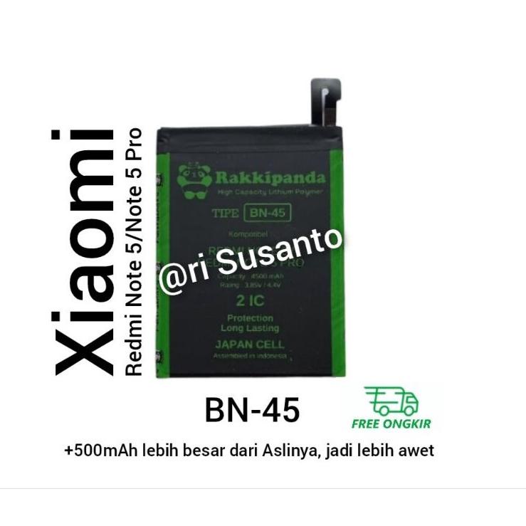 Super Surprise Baterai Rakkipanda BN-45 BN45 for XIAOMI REDMI NOTE 5 / NOTE 5 PRO / NOTE 5 PLUS Doub