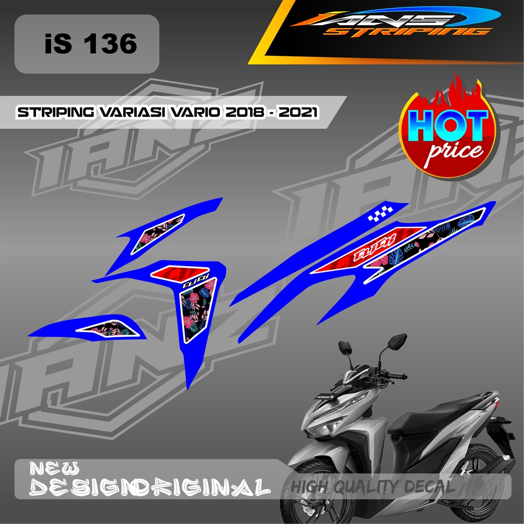 NEW DECAL STRIPING VARIO Led Vario 150 BAHAN HOLOGRAM / NON HOLOGRAM IS136