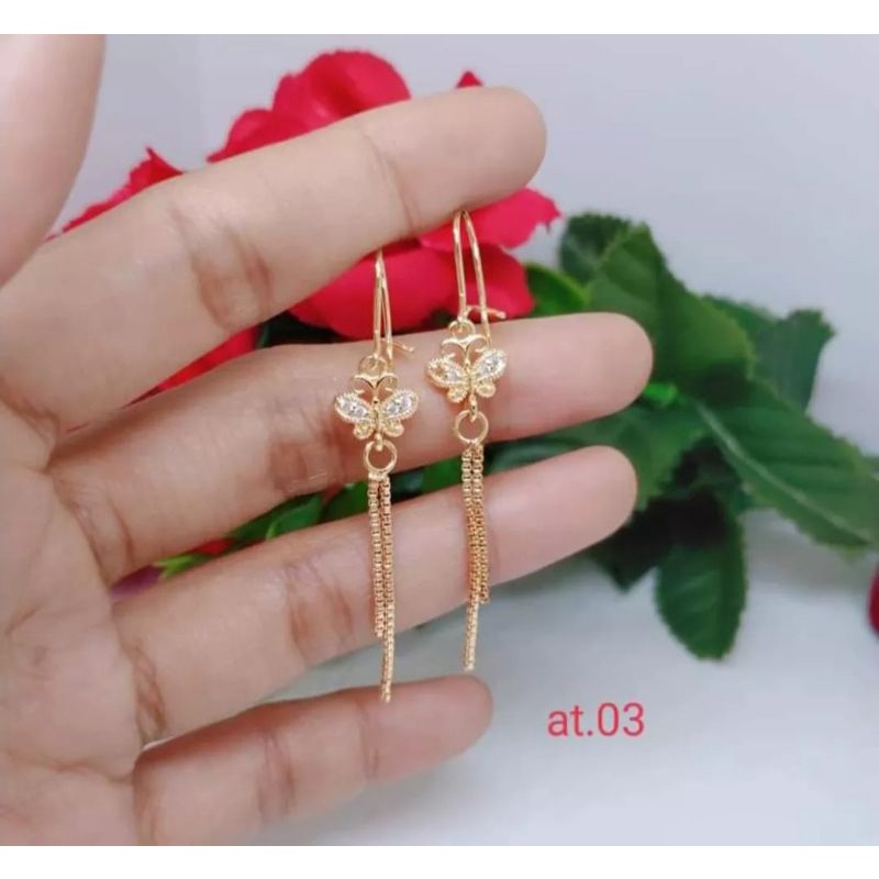 Anting Desi Jurai Kupu Kupu Anting Wanita Anti Luntur