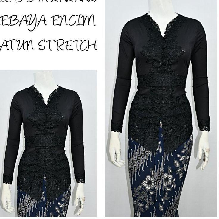 ➯ Indah KEBAYA ENCIM MODERN LENGAN PANJANG BORDIR SENADA KATUN STRETCH KEBAYA WISUDA KEBAYA KATUN KEBAYA AKAD KEBAYA HITAM KEBAYA PUTIH S M L XL XXL 818240 ♤