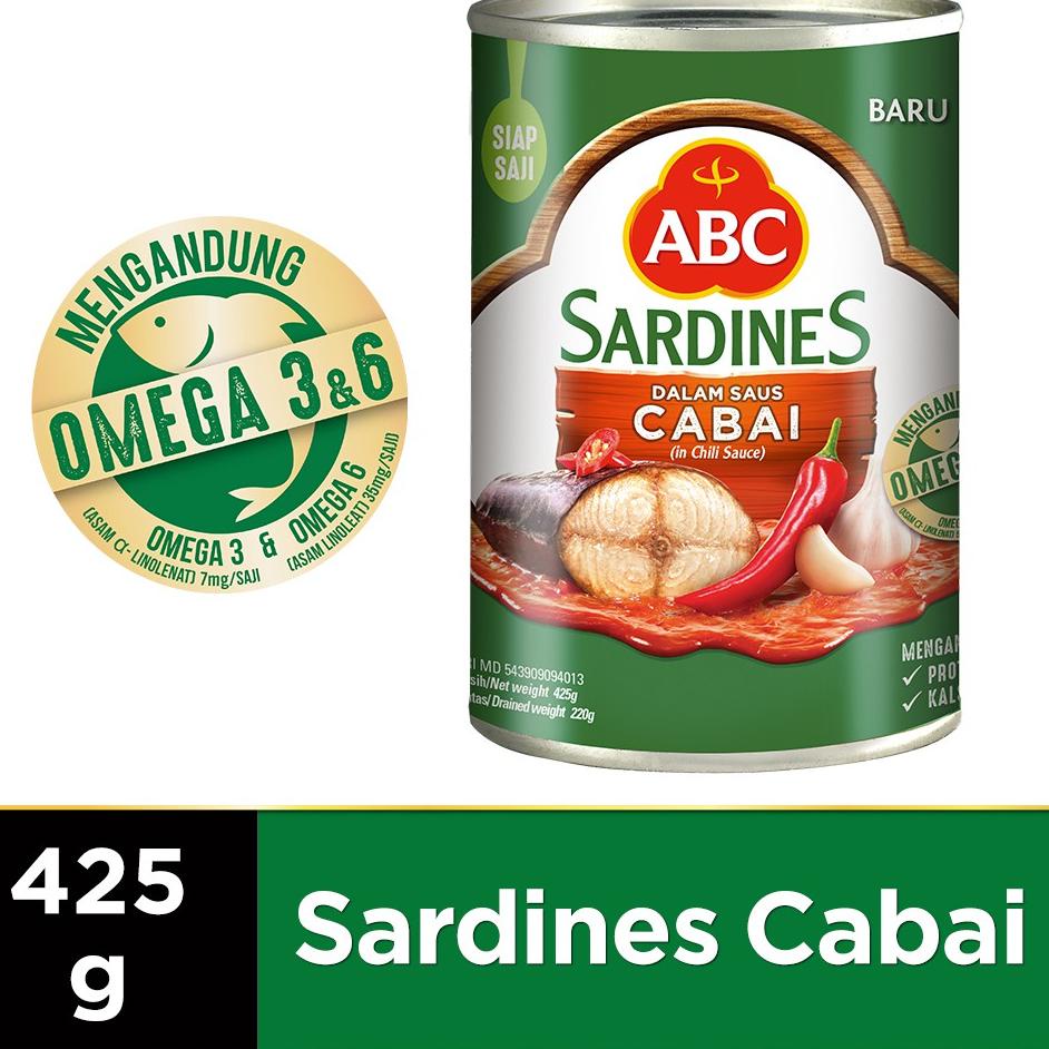 

F89 ABC Sarden Saus Cabai 425 g PRODUCT TERLARIS ぉ