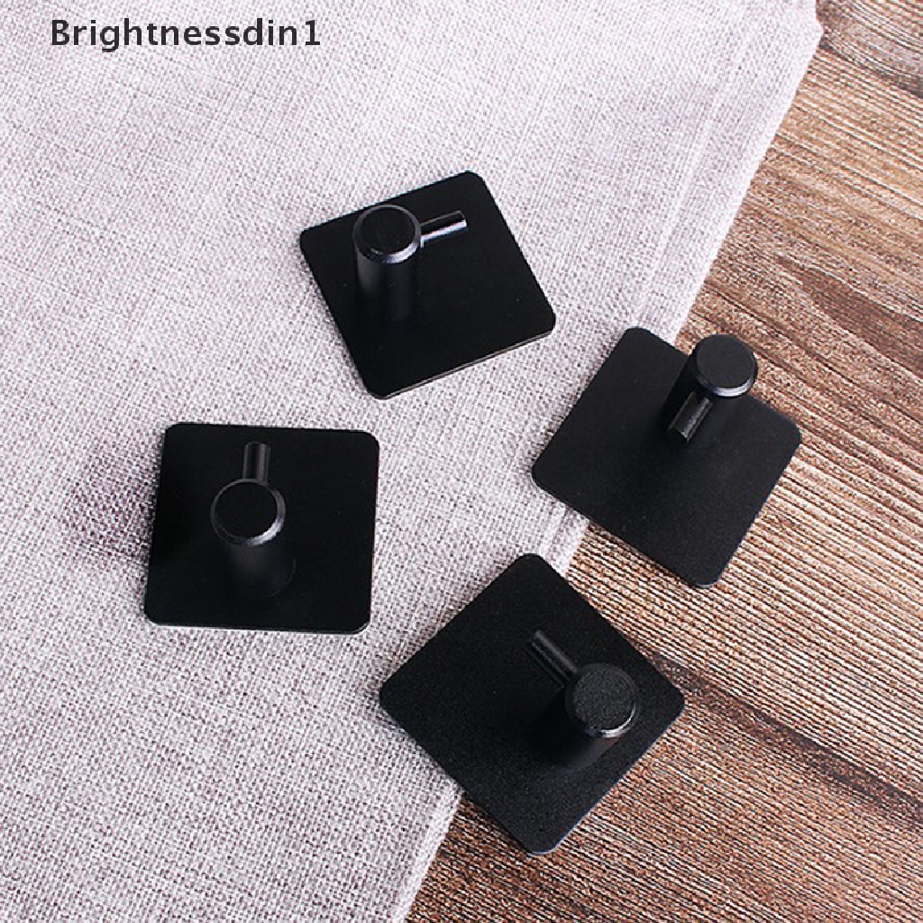 [Brightnessdin1] Hook Dinding Serbaguna Kunci Pintu Cloth Coat Hook Kamar Mandi Handuk Gamis Gantungan Hook Perekat Peralatan Dapur Rak Rak Tas Hook Butik