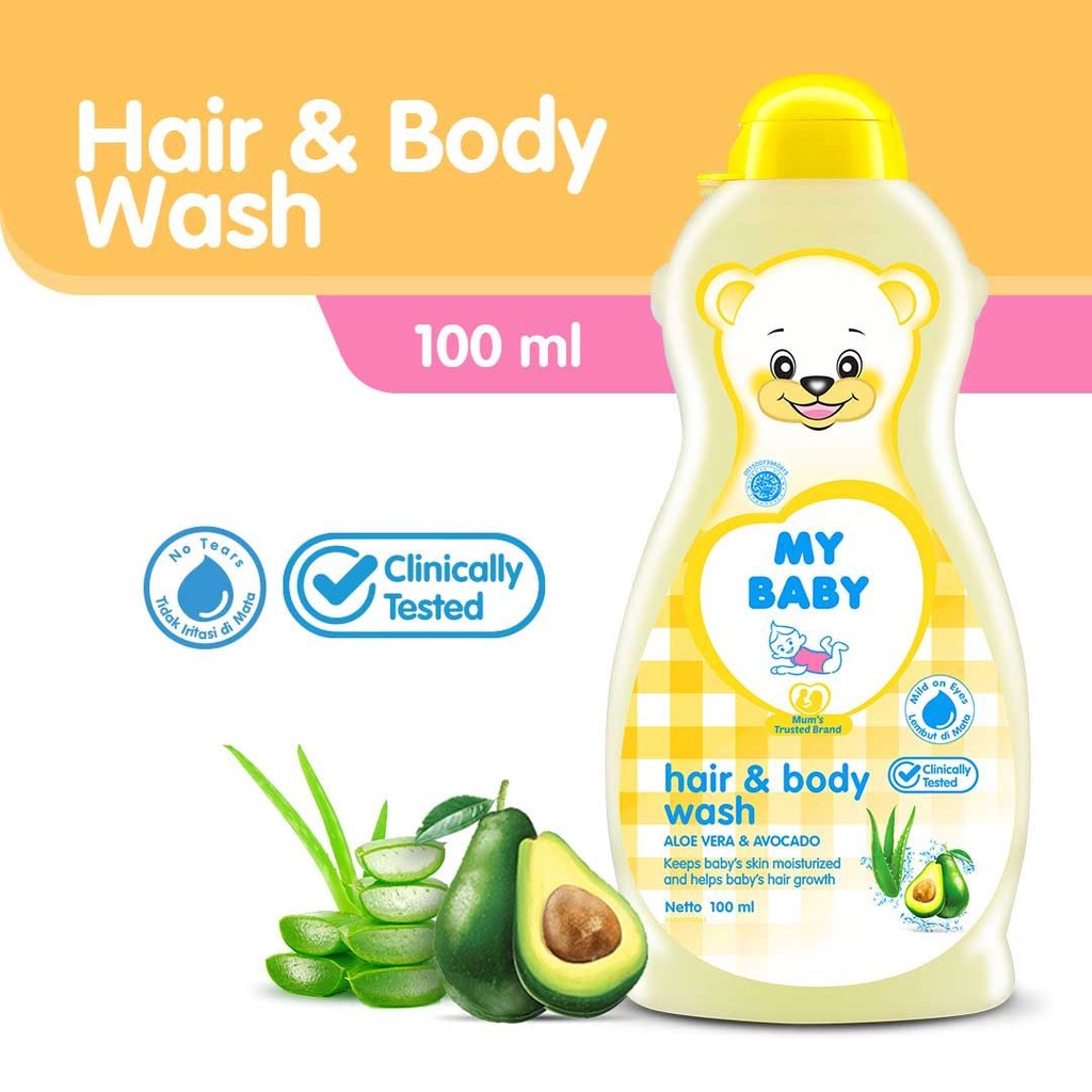 My Baby Cologne | My Baby Hair Lotion | My Baby HairBody Wash | Cologne Soft &amp; Gentle | Sweet Floral  - 100ml | Minyak Wangi My Baby