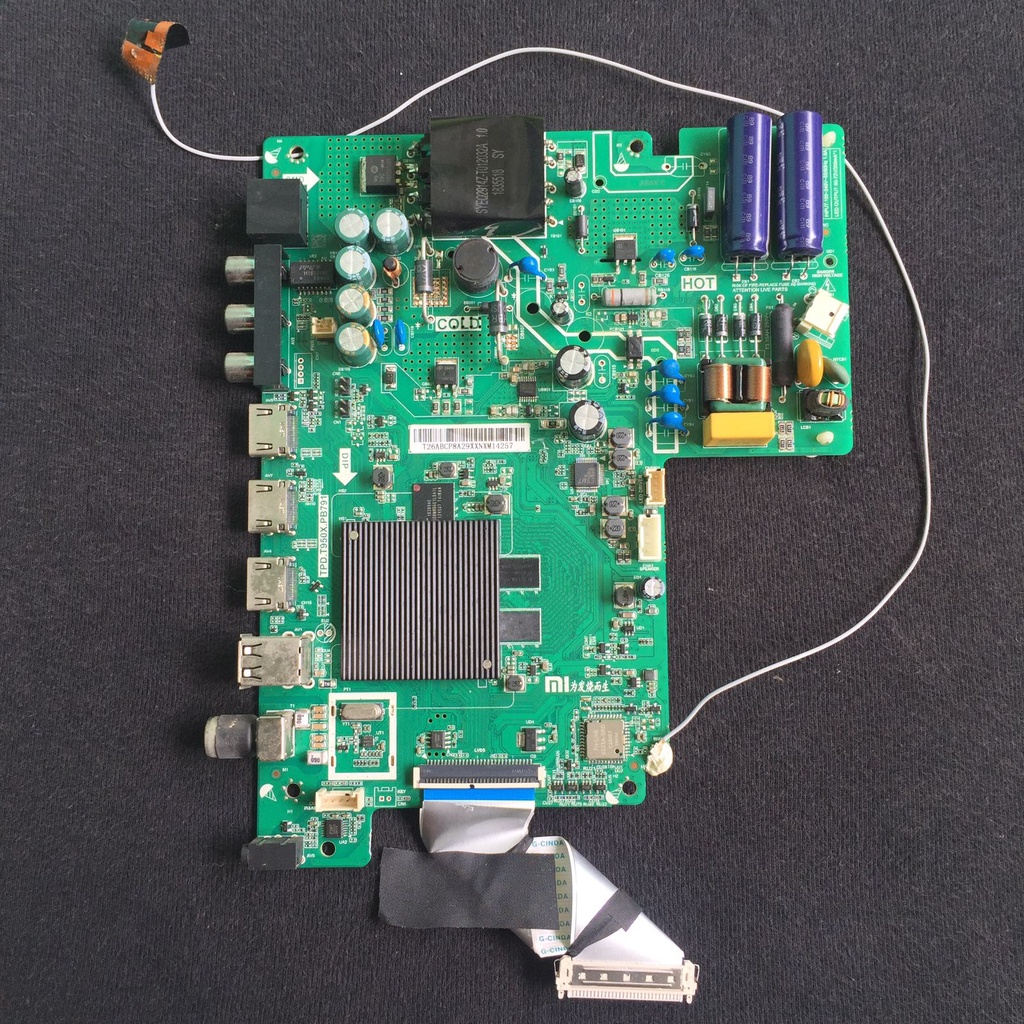 MB - MAINBOARD - MESIN SMART TV XIAOMI L32M5-AN - L32M5AN - L 32M AN - 32M - 32 - AN ( SOKET BESAR )