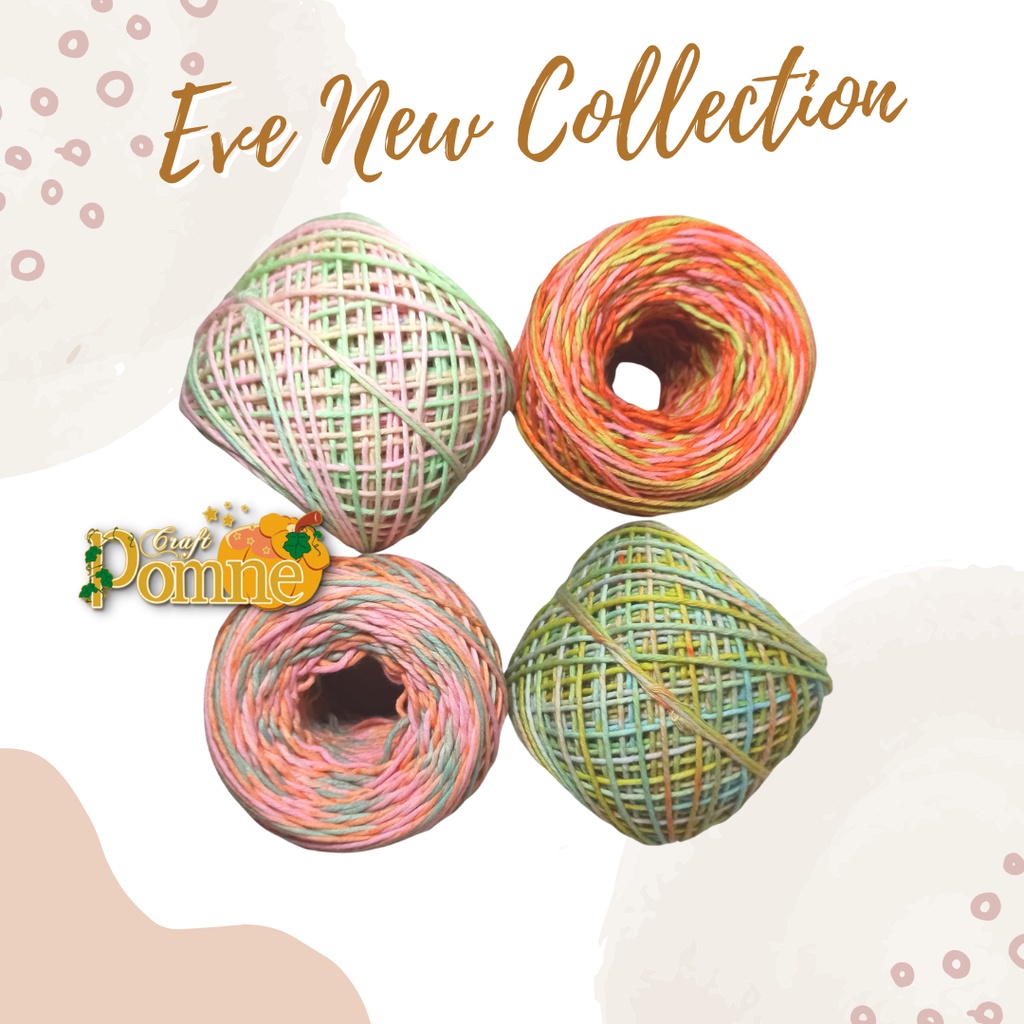 BEST-SELLER! EVE YARN - KATUN HANDDYED 100% COTTON YARN BIGPLY SEMBUR OMBRE RAINBOW HAND DYED YARN