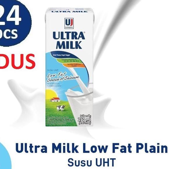 

➳ SUSU ULTRA LOW FAT PLAIN 250 ML - (HARGA 1 DUS ISI 24) ☁