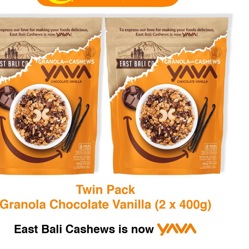 

➹ YAVA Twin Pack Granola Chocolate Vanilla (2 x 400g) ☆