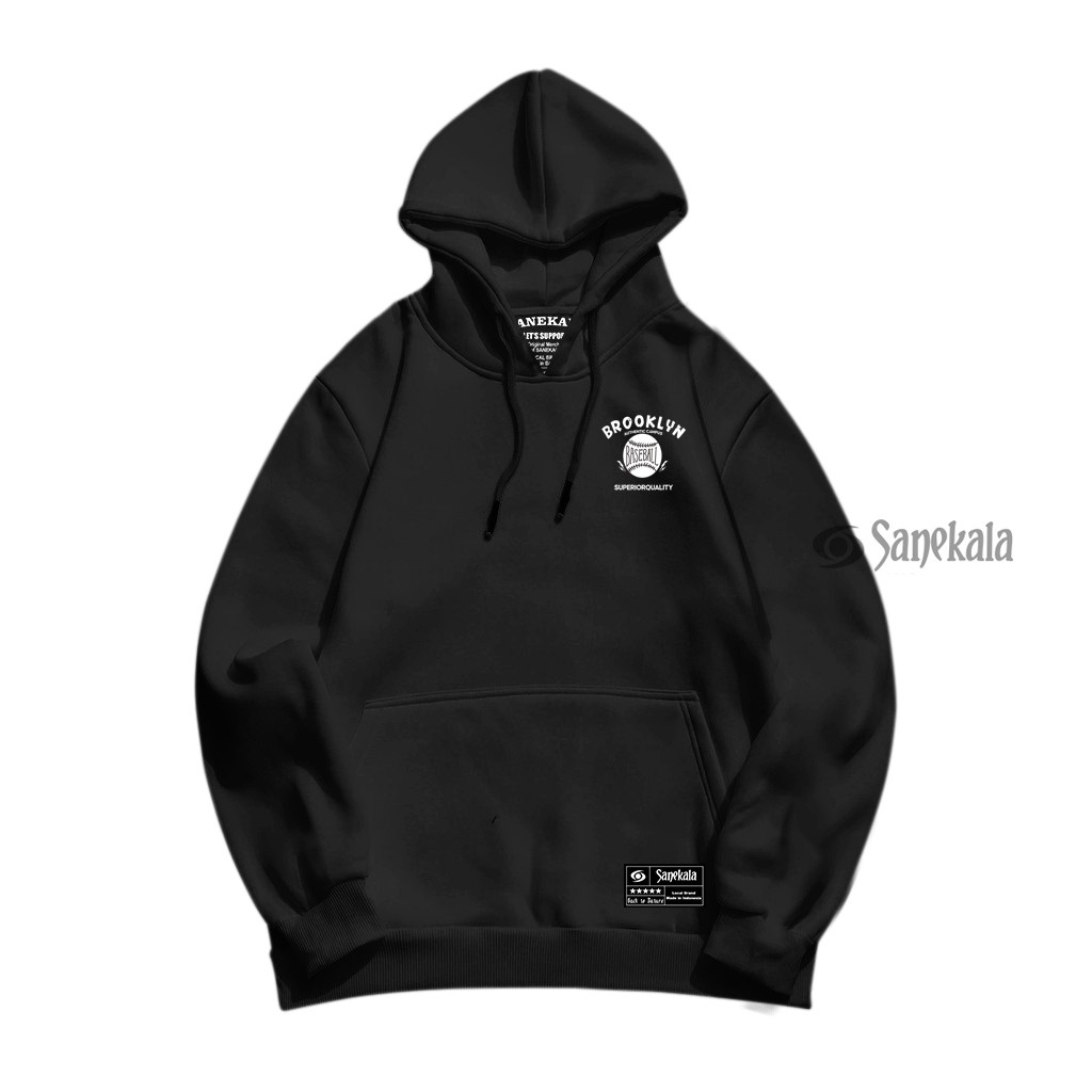 SNKL BROKLYN Sweater Hoodie Jumper Basic Cewe Cowo Unisex Pria Wanita Bahan Tebal Oversize M L XL XXL