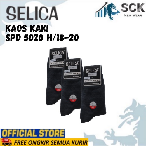 Kaos Kaki Sekolah Panjang SELICA SPD 5020 H 18-20 cm / Kaus Kaki SD 5020 H - sckmenwear GROSIR