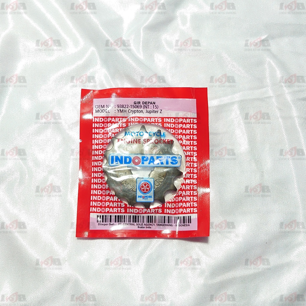 INDOPARTS Gear Set Jupiter Z Vega R New Rantai Gir Depan Belakang Assy