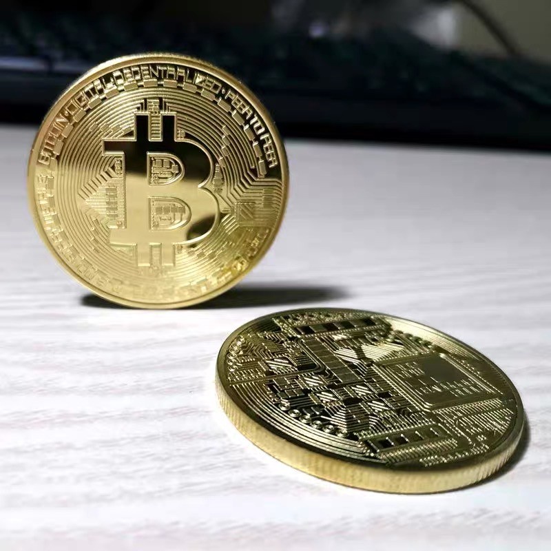 Koin Bitcoin Ethereum BTC Coin Fisik Koleksi Pajangan Souvenir Gift