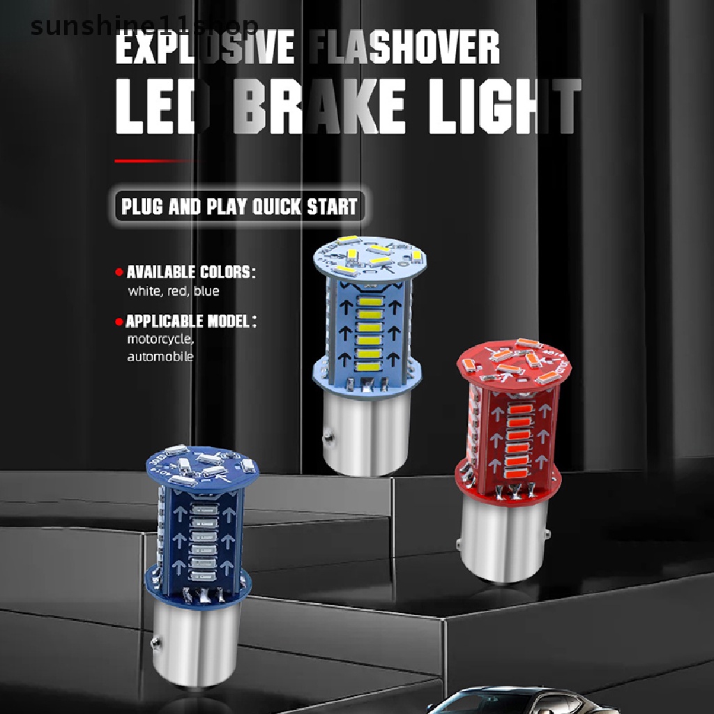 Sho 1157lampu Rem Led BAY15D Bohlam Led P21/5W DRL Indikator Mobil Lampu Bolak Balik N
