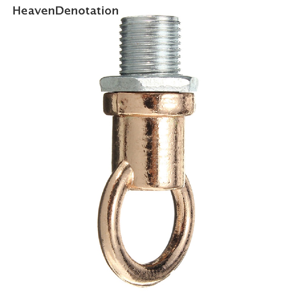 [HeavenDenotation] M10 Retro Thread Metal Ceiling Rose Light Base Chandelier Hook Light Adapter Dengan Sekrup Fitg Tutup Gaya Halus HDV