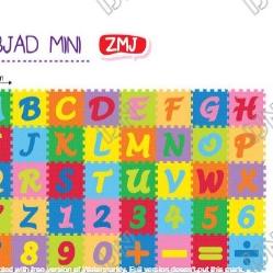 ★ Puzzle Matras EVAMAT Abjad Angka MINI Tikar Karpet Evamats Playmat Mainan Anak Bayi Murah ❆
