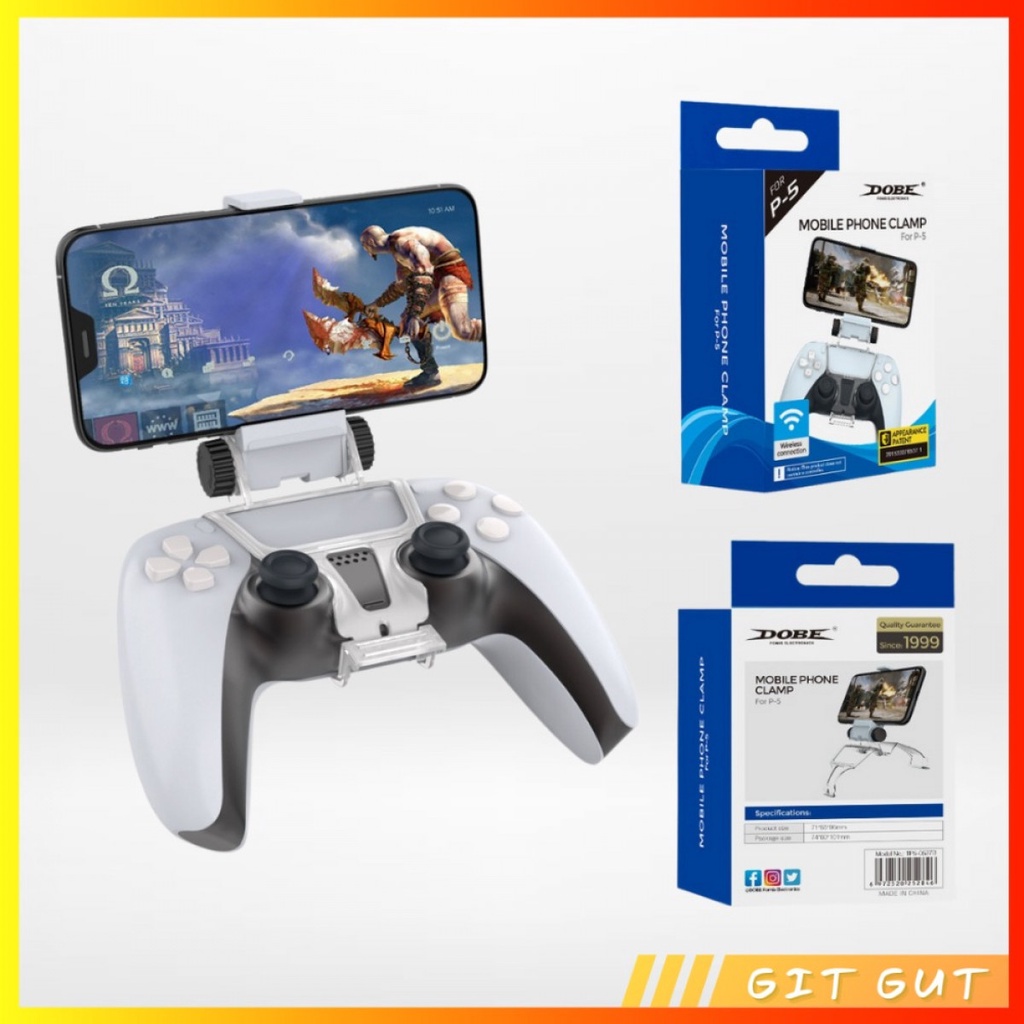 Mobile Phone Dualsense Clamp Holder PS5 Controller Stick Clip Bracket