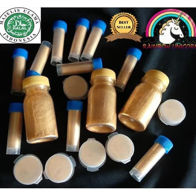 

RU METALLIC GOLD LUSTRE DUST EMAS EDIBLE BUBUK LUSTER CAKE KUE 2G