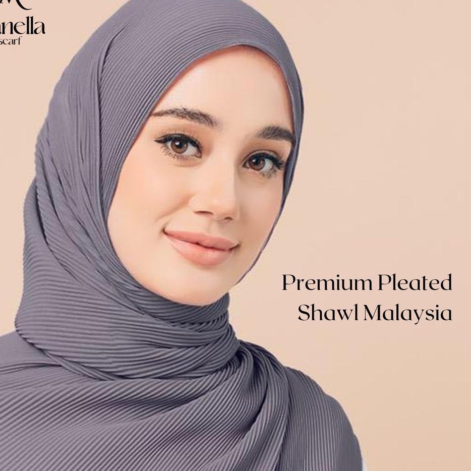 Harga Heboh Pleated Shawl Pashmina Plisket Malaysia Cerutty Babydoll ✧dhc✧