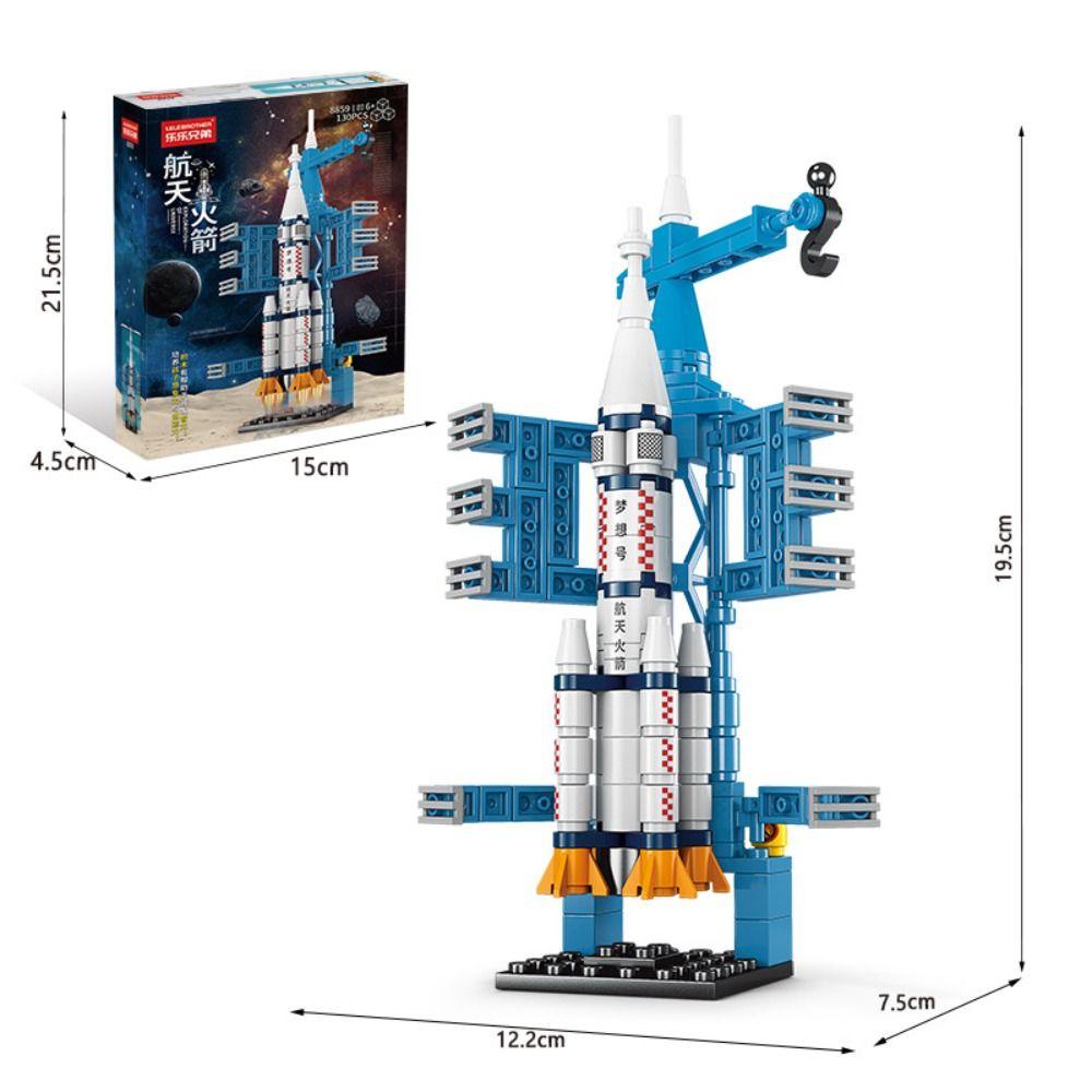 Mxbeauty Roket Luar Angkasa Blok Bangunan Christams Hadiah Anak Cowok Hadiah Mainan Konstruksi Merakit Mainan Blok Susun Mainan Blok Bangunan Permainan Model Merakit