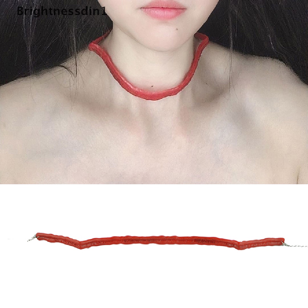 [Brightnessdin1] Halloween Blood Necklace Chokers Necklaces Pesta Halloween DIY Dekorasi Butik