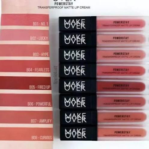 ➭ MakeOver Powerstay Transferproof Lipcream Matte Lip Cream Original Make Over Limited Nude Edition 