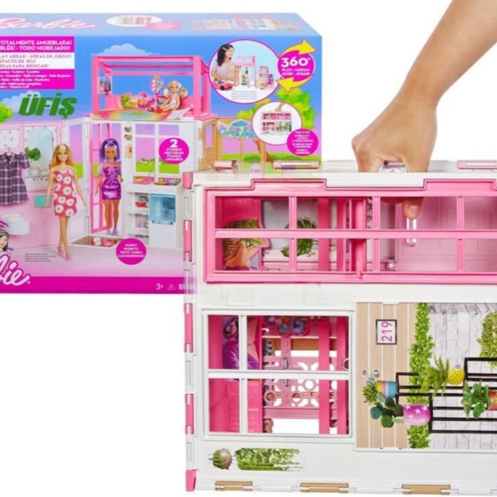 ✨ BISA COD ✨ Barbie Dream house doll pool rumah