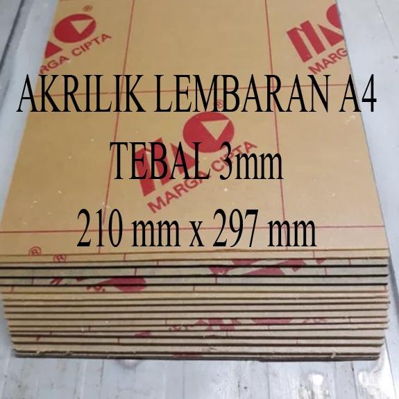 

C37 Lembaran Akrilik Marga Cipta A4 3mm TREND TERKINI ☾