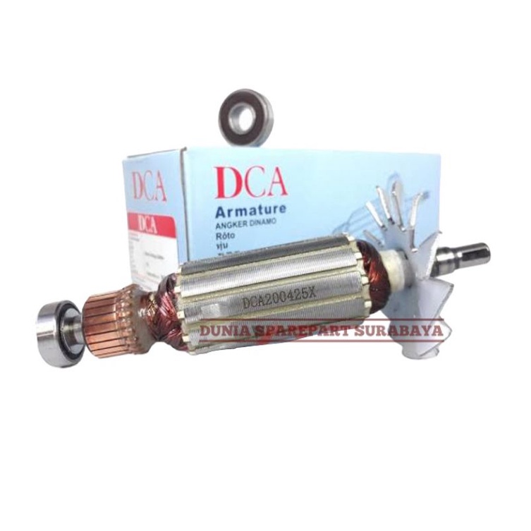 Armature / Angker Dinamo DCA ASM02-100A - Mesin Gerinda Grenda 4Inch DCA ASM02 100