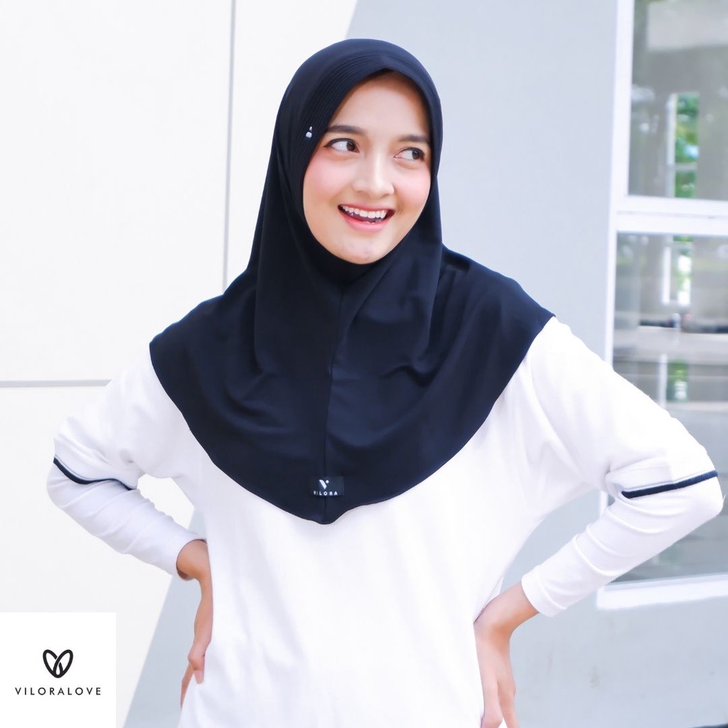 VILORALOVE SPORT  VOLI KERUDUNG JILBAB BERGO JERSEY PREMIUM