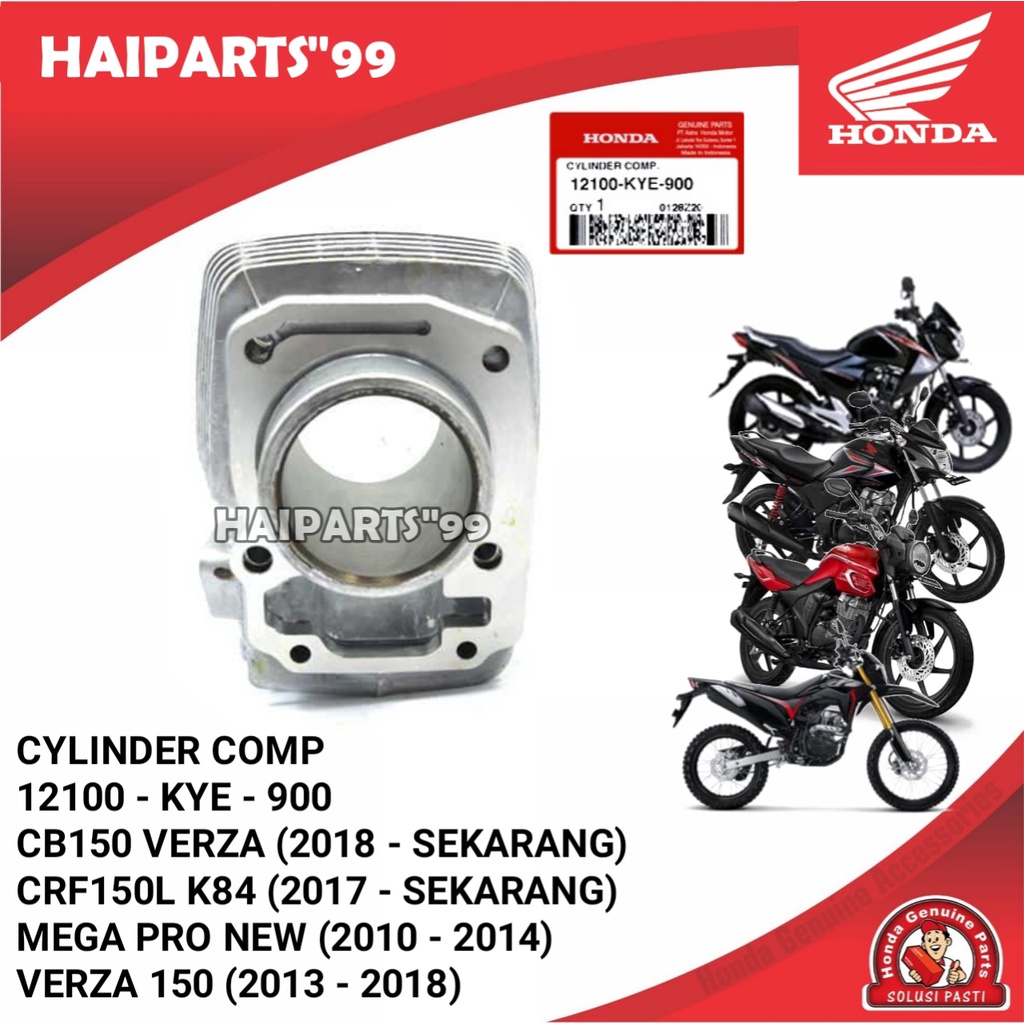 Blok Seher Blok Piston Block Seher Cylinder Comp Honda Cbr 150 Verza Crf 150 Mega Pro New Verza 150 
