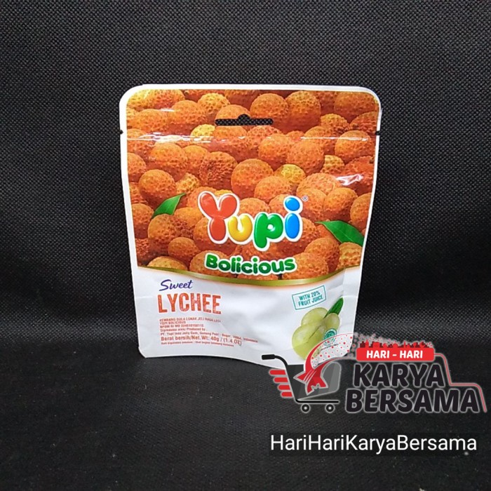 

PERMEN YUPI BOLICIOUS SWEET LYCHEE 40GR