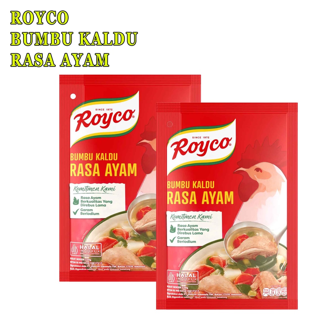 PENYEDAP RASA* ROYCO RASA AYAM PILIHAN 220g* BUMBU KALDU RASA AYAM
