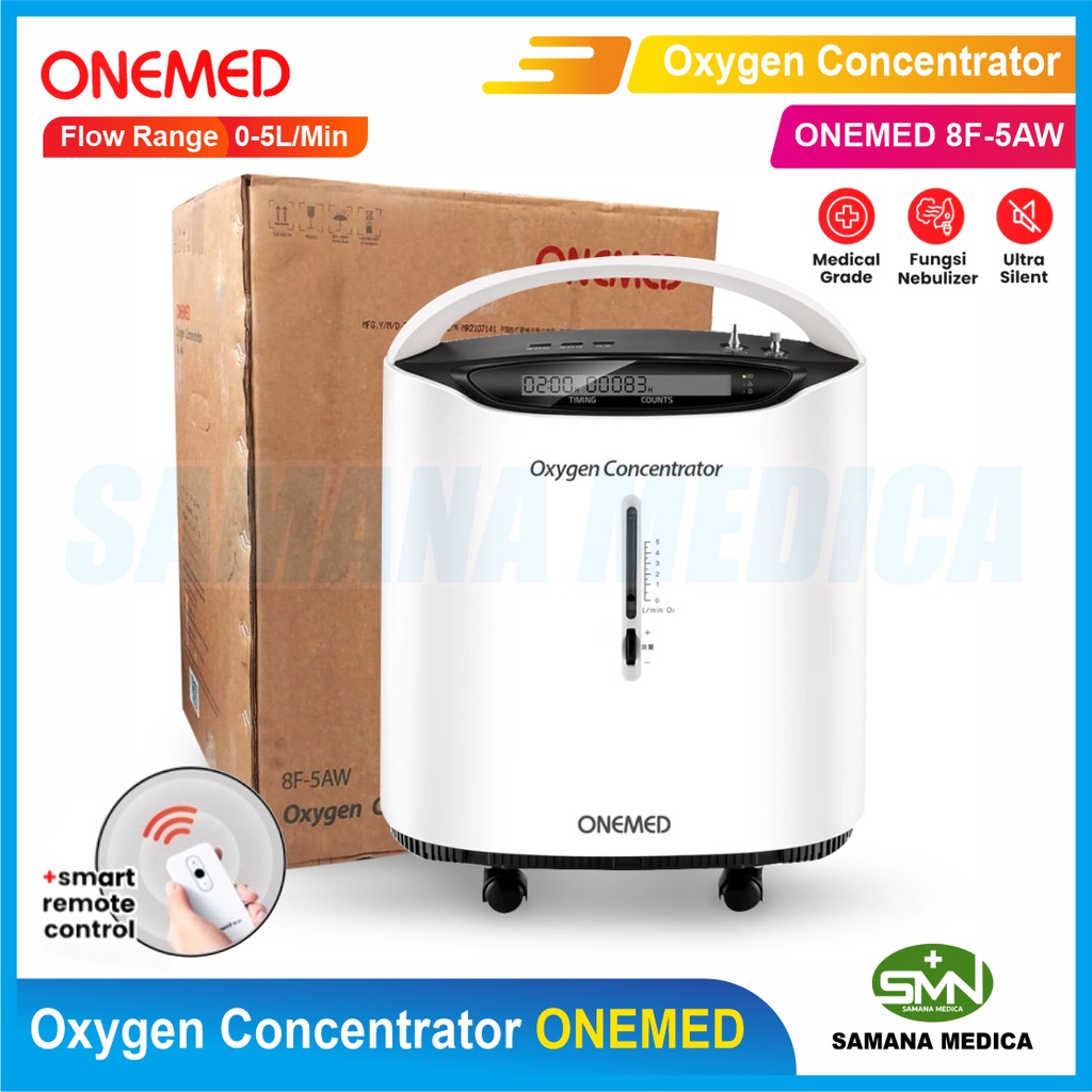 Oxygen Concentrator ONEMED 8F-5AW Mesin Penghasil Oksigen - Alat Pengubah Udara Menjadi Oksigen