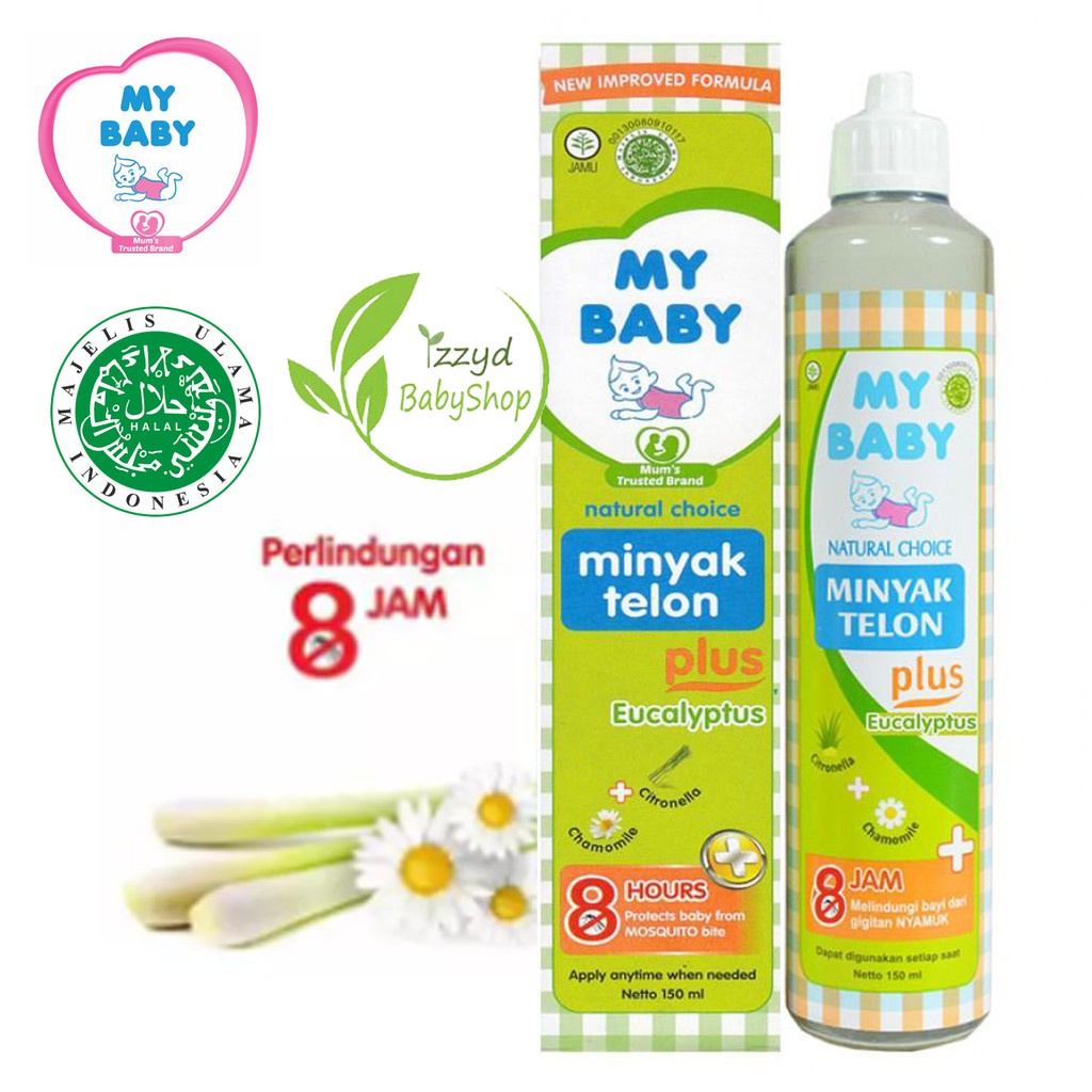minyak telon my baby 150ml termurah promo Longer Protection eucalyptus kayu putih anti nyamuk