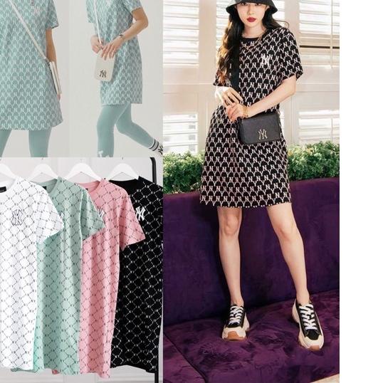 ❇ MLB Monogram Allover Short Sleeve Tshirt & Dress ➴