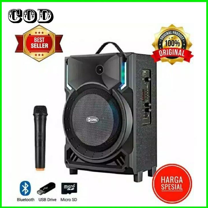 Terbaru GMC SPEAKER BLUETOOTH 897H + MIC | TERMURAH