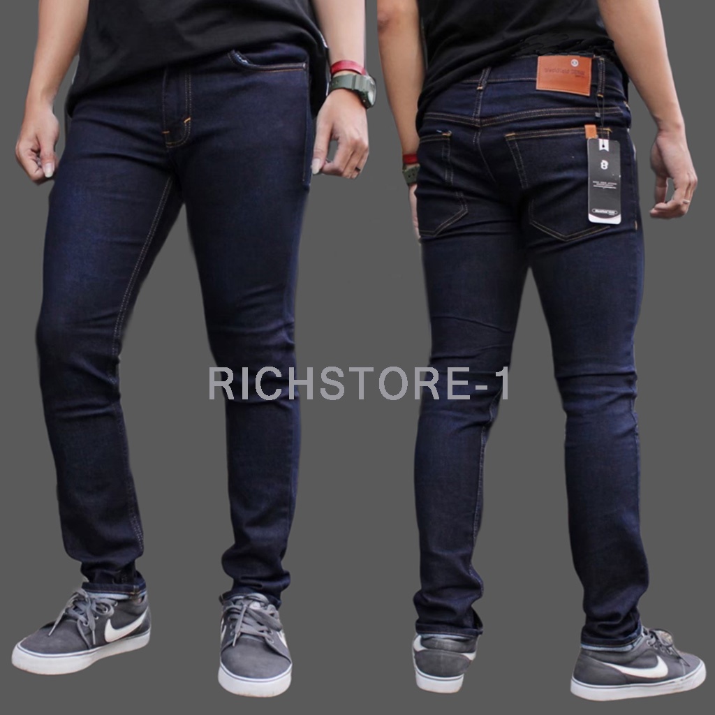 CELANA JEANS PRIA MELAR STRECH CELANA PANJANG PRIA CELANA JEANS SLIMFIT 2 pcs 1kg