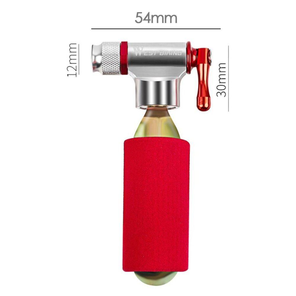 Populer Tabung CO2 Outdoor Riding Aksesoris Darurat Kepala Tiup Adaptor Sepeda Fast Inflator