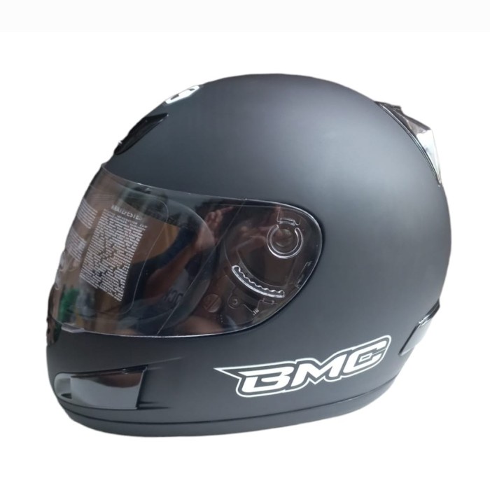 Terlaris Helm Fullface Bmc Star Solid Clear Original Helm Motor Pria Dewasa Sni