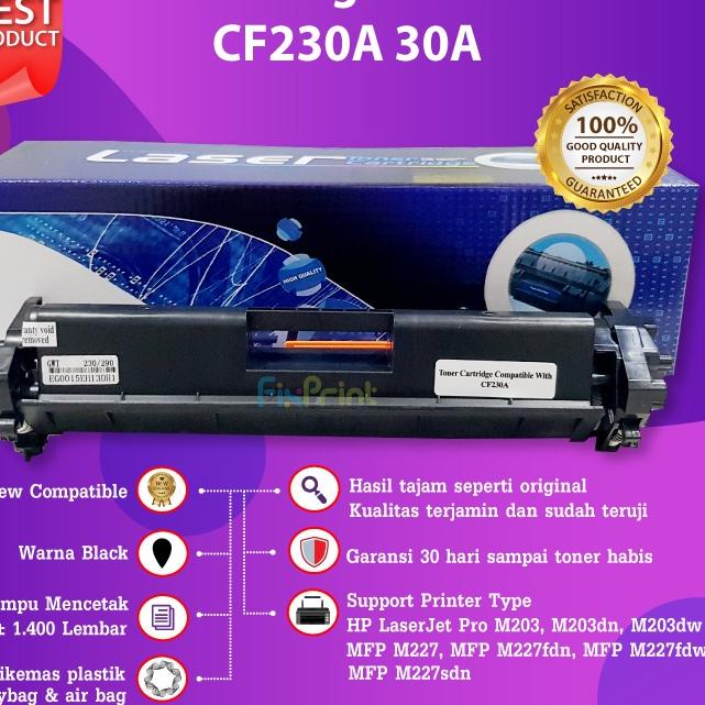 GrosirCartridge Toner Compatible HP 30A CF230A Canon 051 Printer M203d M203dw M227fdn M227fdw M227sd