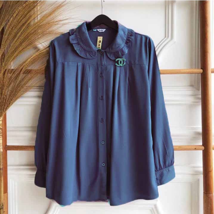BLOUSE GIOVANI / BLOUSE CRINKLE / KEMEJA GIOVANI CRINKLE / BLOUSE WANITA CRINKLE